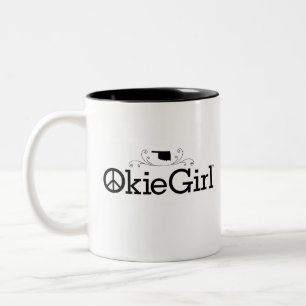 Okie Girl Oklahoma Two-Tone Coffee Mugg