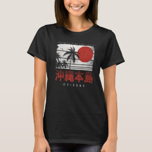 Okinawa Island Helgdag Nihon Nippon Japon Retro Ja T Shirt