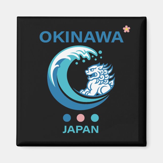 Okinawa Island Japan Magnet (Framsidan)