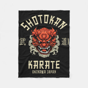 Okinawa Japan Dojo Shotokan Karate Fleecefilt