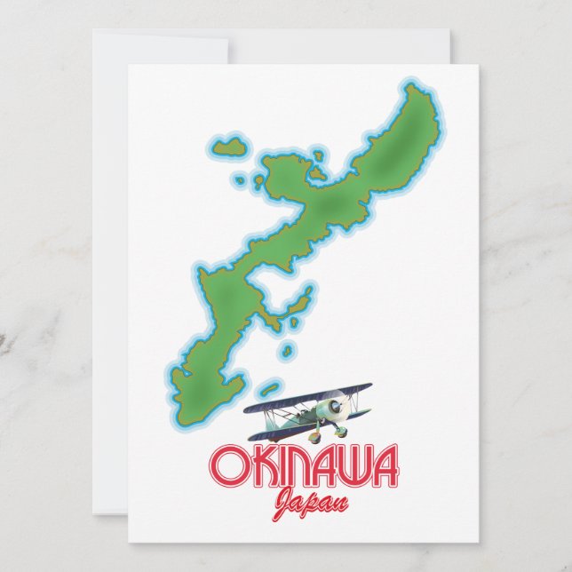 Okinawa Japan rese karta (Framsida)