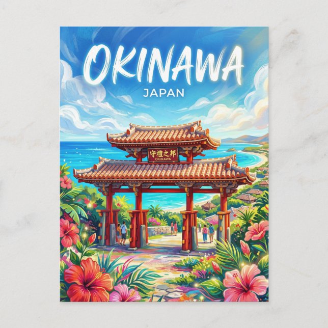 Okinawa Japan Vykort (Framsida)