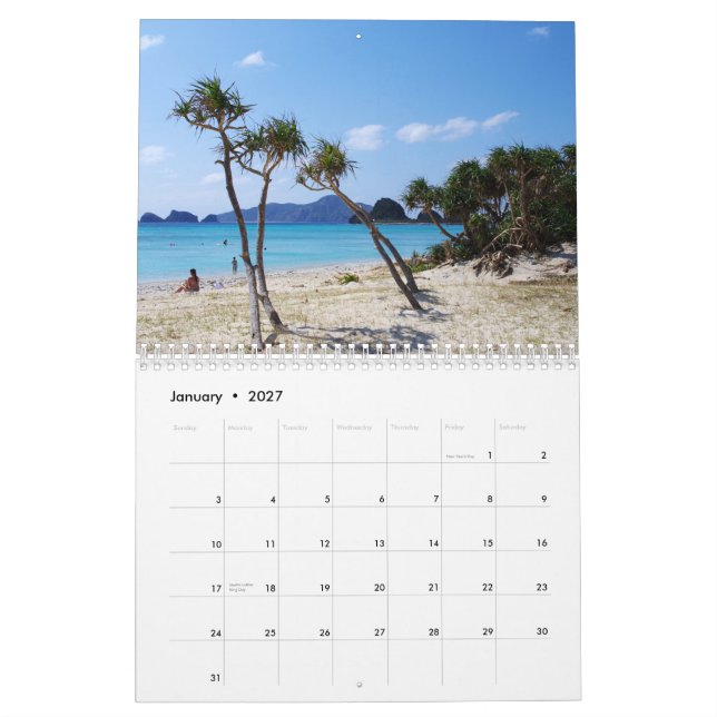 Okinawa kalender 2015 (Jan 2027)