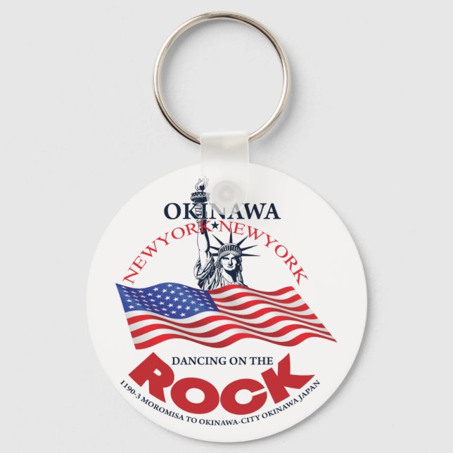 Okinawa Klubb Newyork Newyork Keychain Nyckelring (Framsida)