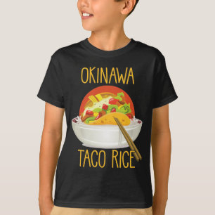 Okinawa Taco Ris japanska köket Japan Foodie T Shirt