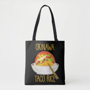 Okinawa Taco Ris japanska köket Japan Foodie Tygkasse