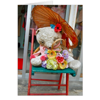 Okinawa Teddy Hälsningskort
