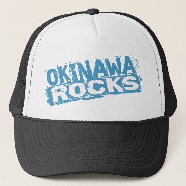 Okinawa vaggar hatten truckerkeps (Framsida)