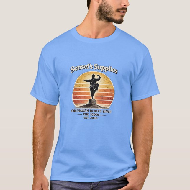 Okinawan Roots Guld T-Shirt (Framsida)