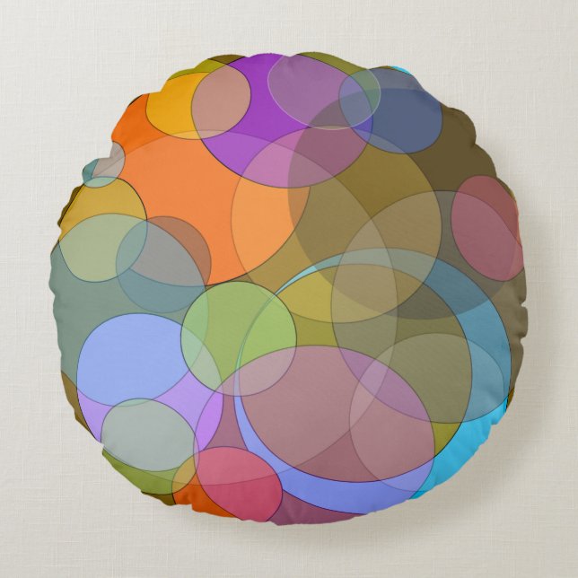 OKIO Rund bomull dekorativ kudde | m3galleryStudio (Framsidan)