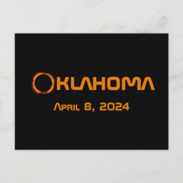 Oklahoma 2024 Total Solar Eclipse Vykort