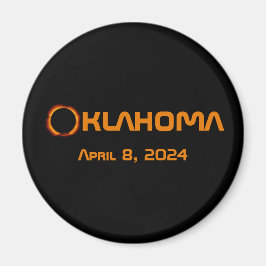 Oklahoma 2024 total solförmörkelse magnet