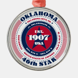 Oklahoma 46:e julgransprydnad metall