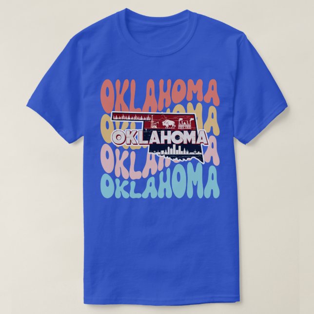 OKLAHOMA 50 vintage stater T Shirt (Design framsida)