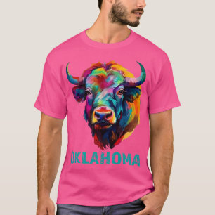 Oklahoma American Bison Älskare Buffalo Souvenir T Shirt