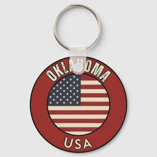 Oklahoma Amerikas förenta stater Nyckelring (Framsida)