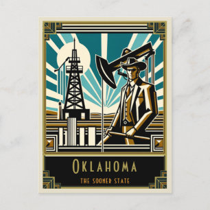 Oklahoma Art Deco Vykort