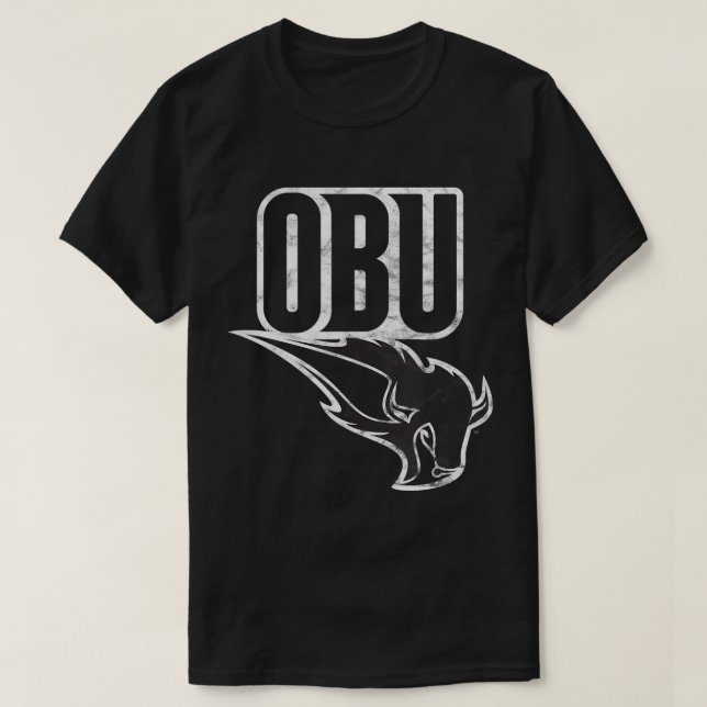 Oklahoma Baptist Universiteten OBU Bison Large T-S T Shirt (Design framsida)