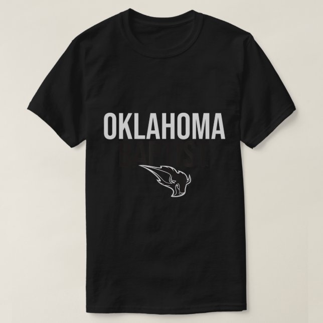 Oklahoma Baptist Universiteten OBU Bison Stacks T- T Shirt (Design framsida)