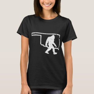 Oklahoma Bigfoot Hunter Sasquatch Yeti State Pride T Shirt