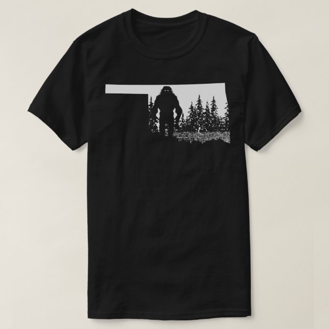 Oklahoma Bigfoot T Shirt (Design framsida)