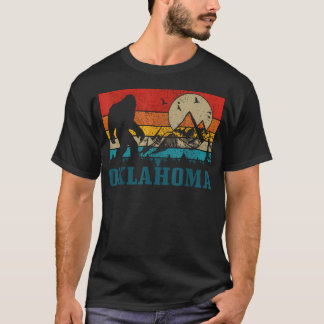 Oklahoma Bigfoot Vintage Berg Vandring T Shirt