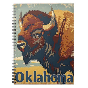 Oklahoma Bison Vintage Anteckningsbok
