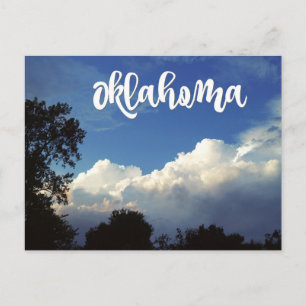 Oklahoma Blå himmel med vykort för moln