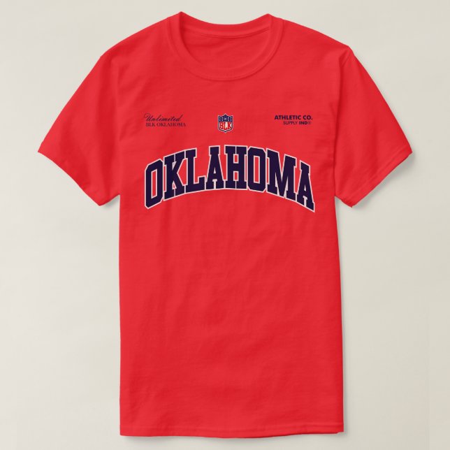 OKLAHOMA BLK T SHIRT (Design framsida)