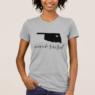 Oklahoma Born och Razed State Tee