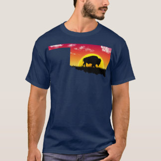 Oklahoma Buffalo Silhouette T Shirt