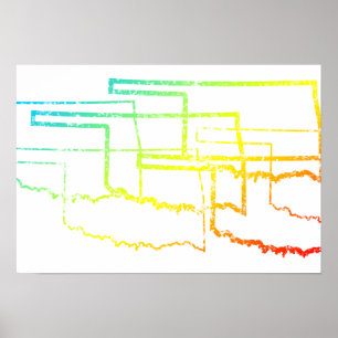 oklahoma chill blue poster