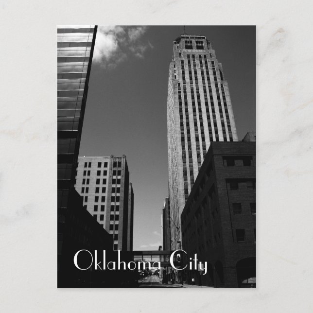 Oklahoma City Abandoned Vykort (Framsida)