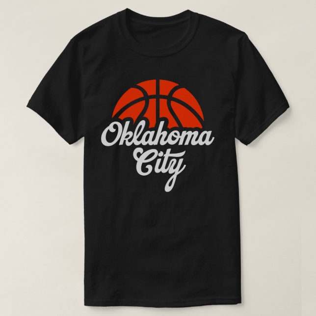 Oklahoma City Basketball 1 T Shirt (Design framsida)