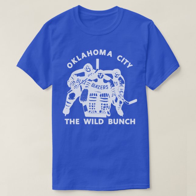 Oklahoma City Blazers Vild Bunch 197475 1 T Shirt (Design framsida)