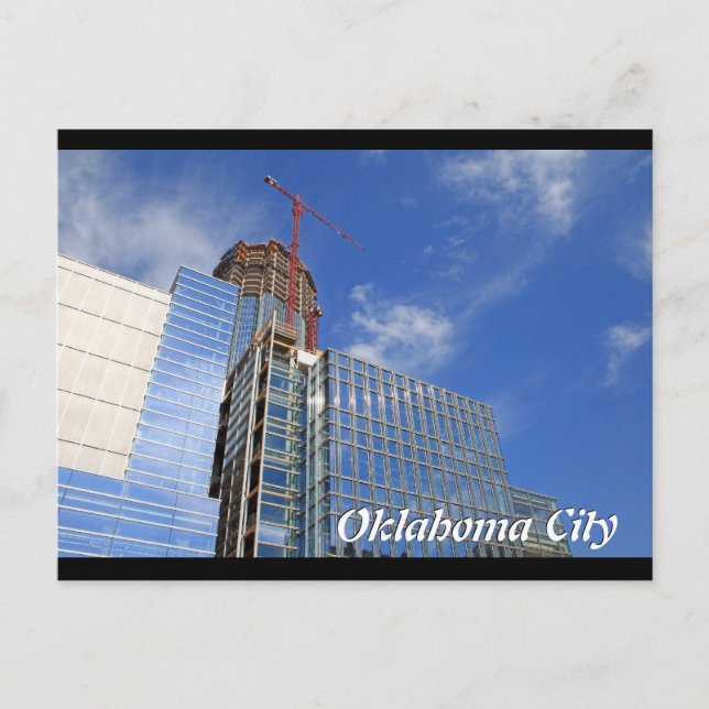 Oklahoma City, Devon Torn Construction Postcard Vykort (Framsida)
