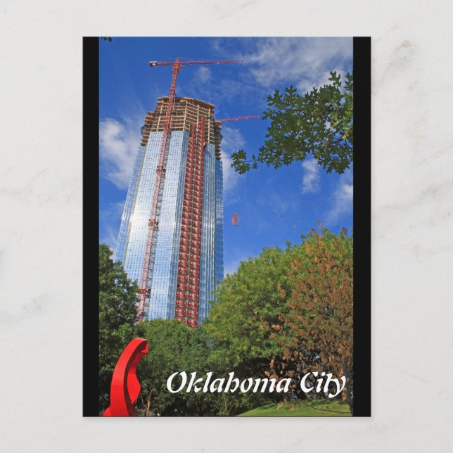 Oklahoma City, Devon Torn Construction Postcard Vykort (Framsida)