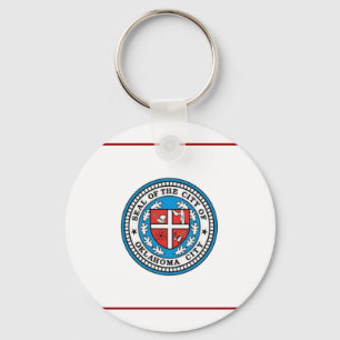 Oklahoma City flagga Keychain Nyckelring