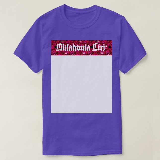 Oklahoma City Flower T Shirt (Design framsida)