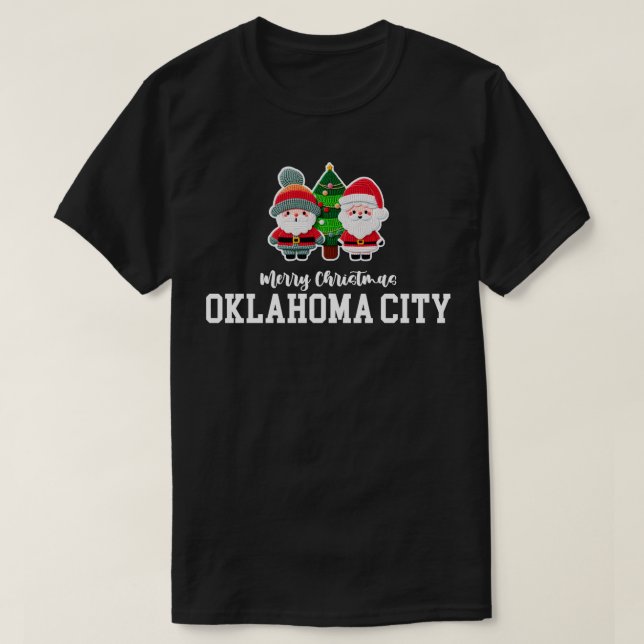 Oklahoma City Julafton T Shirt (Design framsida)
