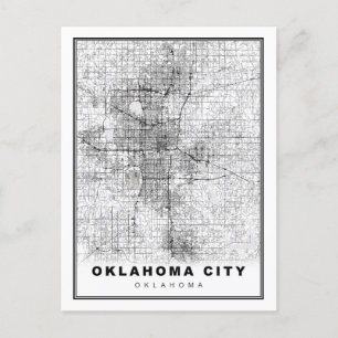 Oklahoma City Karta Helg Vykort