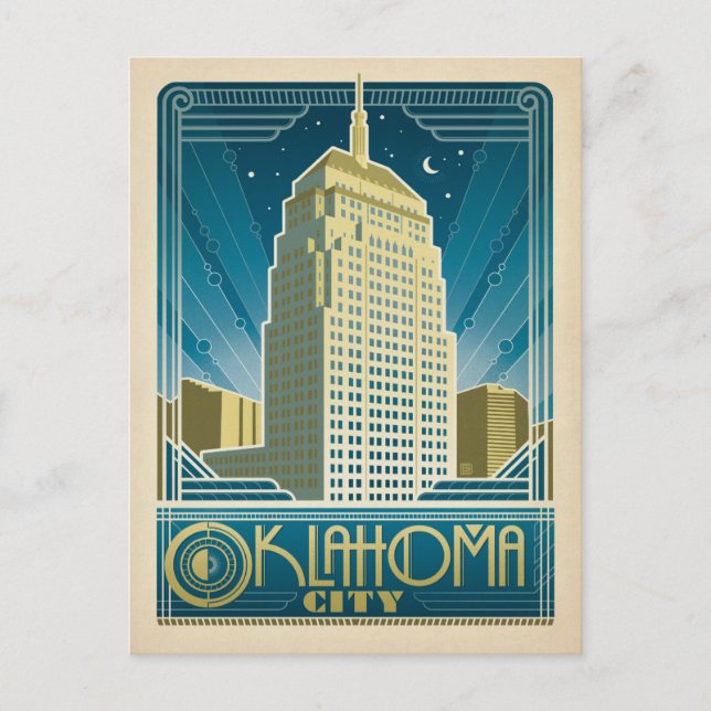 Oklahoma City, OK Vykort (Framsida)