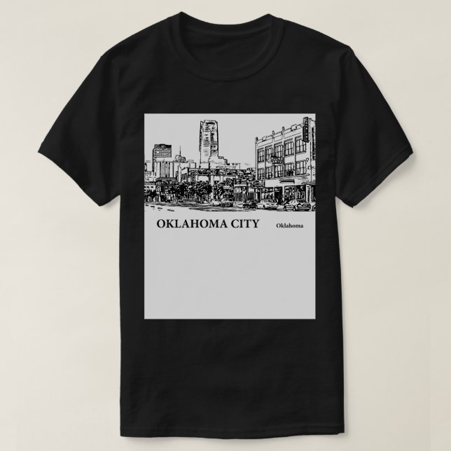 Oklahoma City Oklahoma 5 T Shirt (Design framsida)