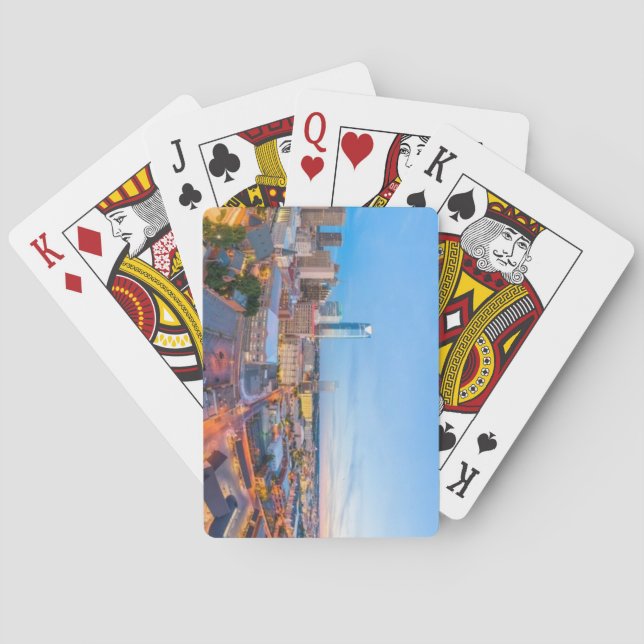 Oklahoma City, Oklahoma Downtown Skyline Casinokort (Baksidan)