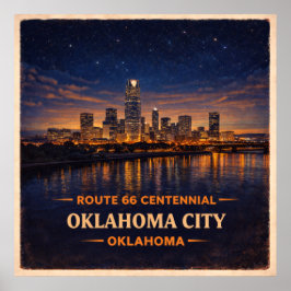 Oklahoma City Oklahoma hundraårsjubileum Poster