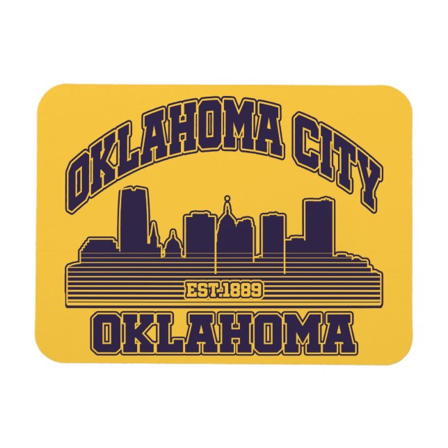 Oklahoma City,Oklahoma Magnet (Horisontell)