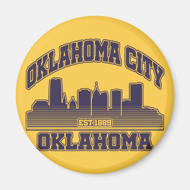 Oklahoma City,Oklahoma Magnet (Framsidan)