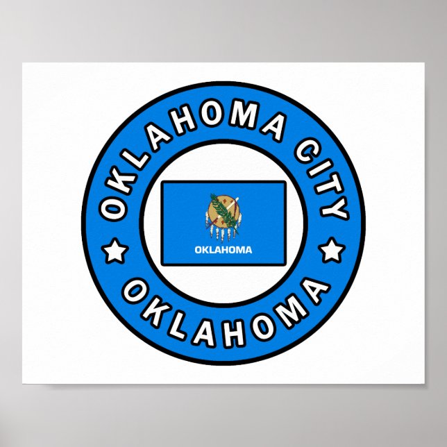 Oklahoma City Oklahoma Poster (Framsidan)
