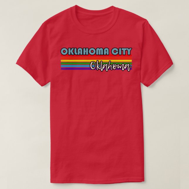 Oklahoma City Oklahoma Pridet Oklahoma City LGBT G T Shirt (Design framsida)