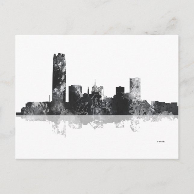OKLAHOMA CITY, OKLAHOMA SKYLINE VYKORT (Framsida)